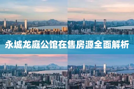 永城龙庭公馆在售房源全面解析