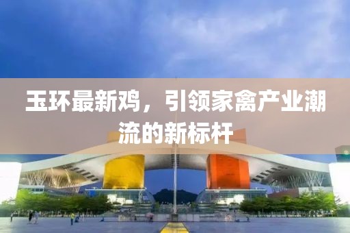 玉环最新鸡，引领家禽产业潮流的新标杆