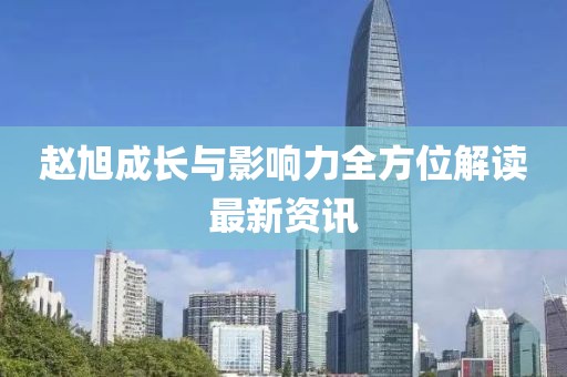 赵旭成长与影响力全方位解读最新资讯