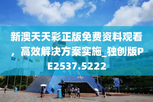 新澳天天彩正版免费资料观看，高效解决方案实施_独创版PE2537.5222