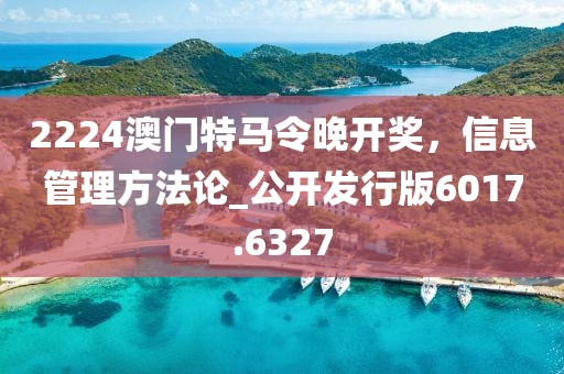 2224澳门特马令晚开奖，信息管理方法论_公开发行版6017.6327