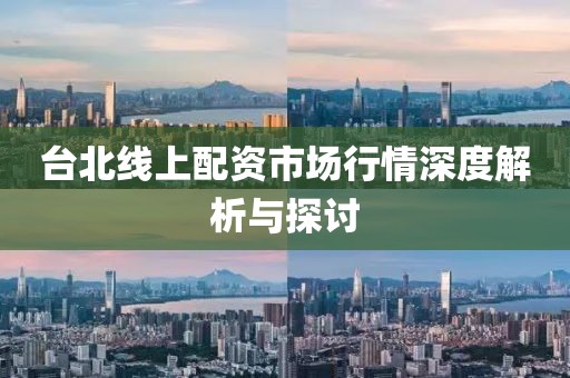 台北线上配资市场行情深度解析与探讨