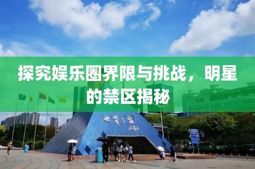 探究娱乐圈界限与挑战，明星的禁区揭秘