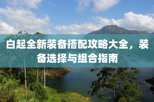 白起全新装备搭配攻略大全，装备选择与组合指南