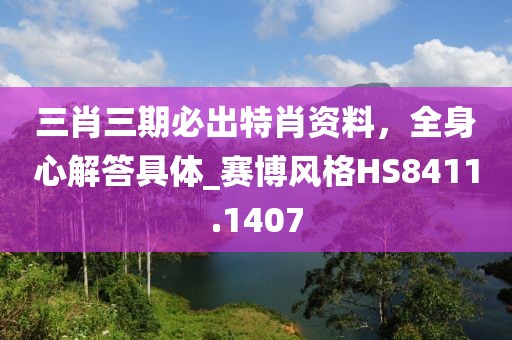 三肖三期必出特肖资料，全身心解答具体_赛博风格HS8411.1407