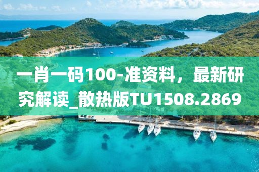 一肖一码100-准资料，最新研究解读_散热版TU1508.2869