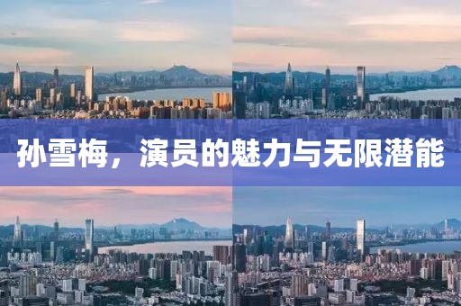 孙雪梅，演员的魅力与无限潜能