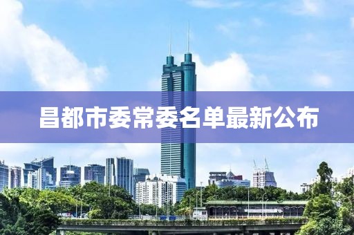 昌都市委常委名单最新公布