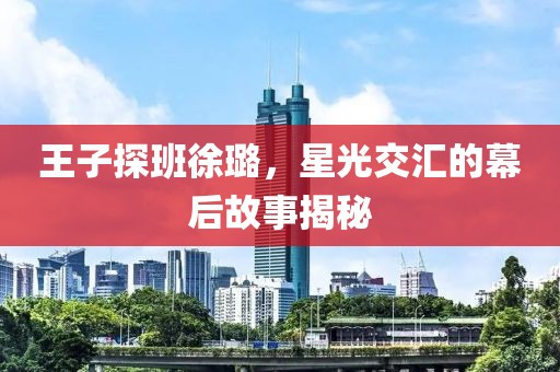 王子探班徐璐，星光交汇的幕后故事揭秘