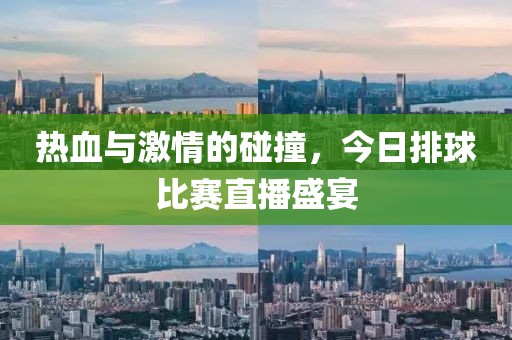 热血与激情的碰撞，今日排球比赛直播盛宴