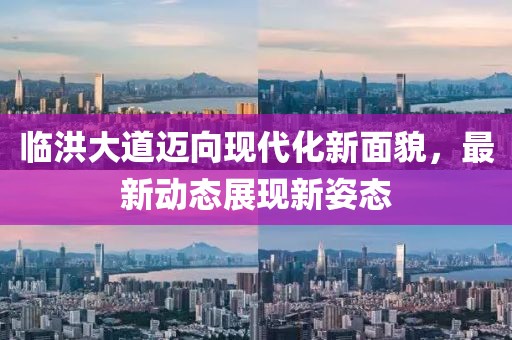 临洪大道迈向现代化新面貌，最新动态展现新姿态