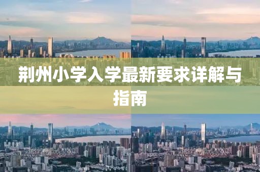 荆州小学入学最新要求详解与指南