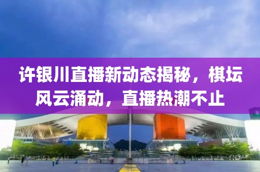 许银川直播新动态揭秘，棋坛风云涌动，直播热潮不止