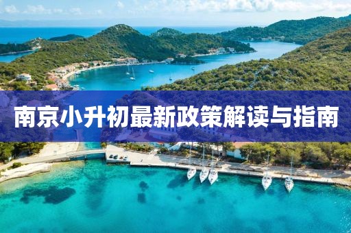 南京小升初最新政策解读与指南