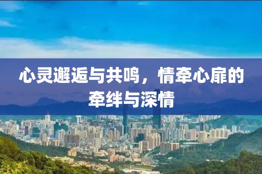 心灵邂逅与共鸣，情牵心扉的牵绊与深情