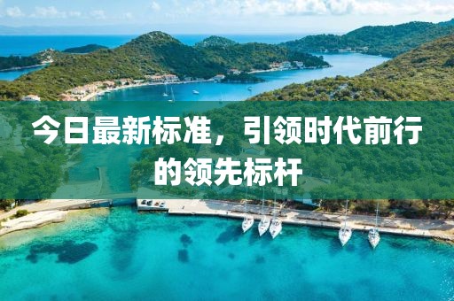 今日最新标准，引领时代前行的领先标杆