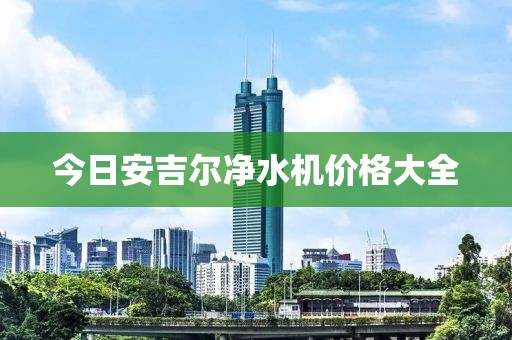 今日安吉尔净水机价格大全