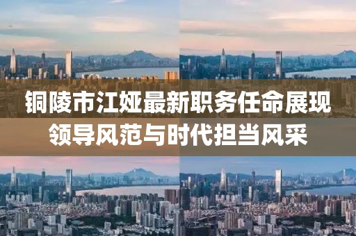 铜陵市江娅最新职务任命展现领导风范与时代担当风采