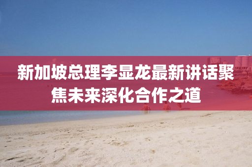 新加坡总理李显龙最新讲话聚焦未来深化合作之道