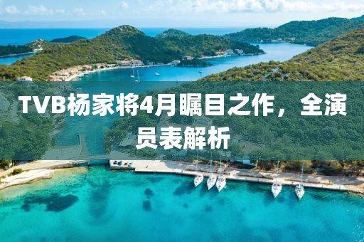 TVB杨家将4月瞩目之作，全演员表解析