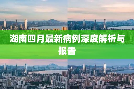 湖南四月最新病例深度解析与报告
