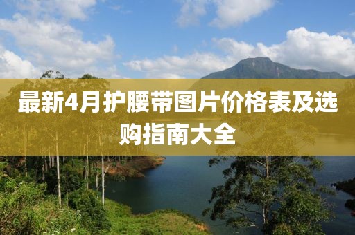 最新4月护腰带图片价格表及选购指南大全