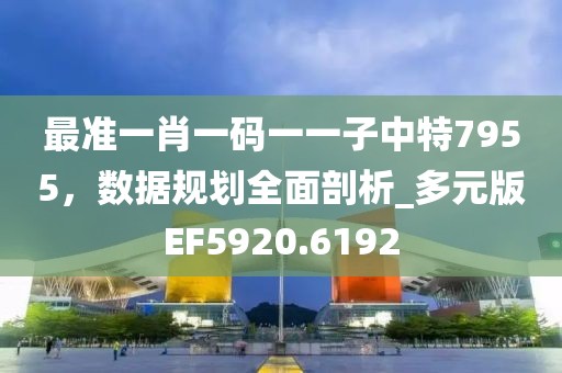最准一肖一码一一子中特7955，数据规划全面剖析_多元版EF5920.6192