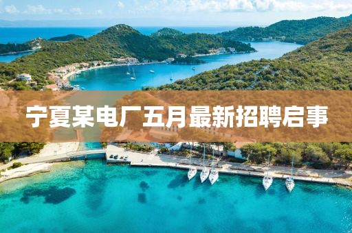 宁夏某电厂五月最新招聘启事
