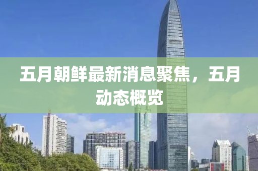 五月朝鲜最新消息聚焦，五月动态概览