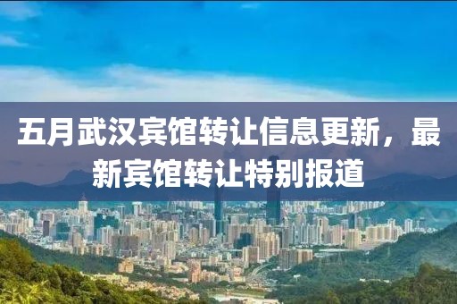 五月武汉宾馆转让信息更新，最新宾馆转让特别报道