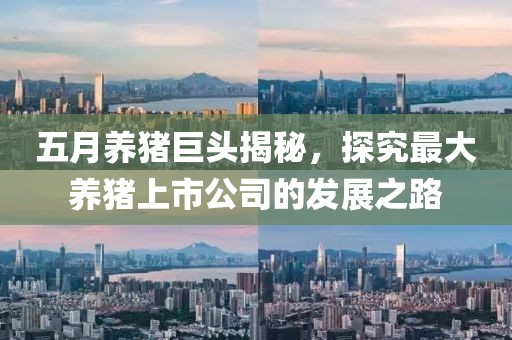 五月养猪巨头揭秘，探究最大养猪上市公司的发展之路