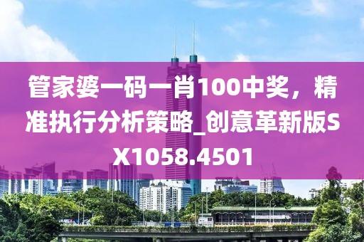 管家婆一码一肖100中奖，精准执行分析策略_创意革新版SX1058.4501