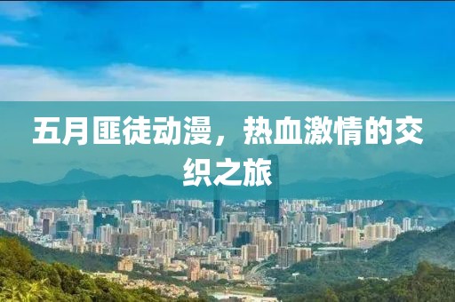 五月匪徒动漫，热血激情的交织之旅