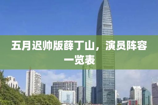 五月迟帅版薛丁山，演员阵容一览表