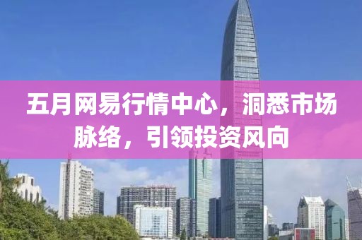 五月网易行情中心，洞悉市场脉络，引领投资风向