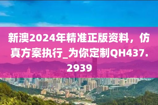 新澳2024年精准正版资料，仿真方案执行_为你定制QH437.2939
