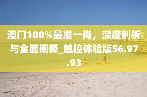 澳门100%最准一肖，深度剖析与全面阐释_触控体验版56.97.93