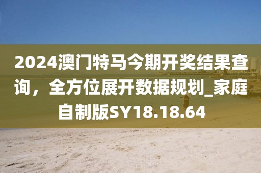 2024澳门特马今期开奖结果查询，全方位展开数据规划_家庭自制版SY18.18.64