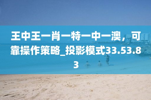 王中王一肖一特一中一澳，可靠操作策略_投影模式33.53.83