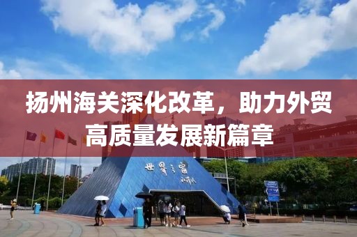 扬州海关深化改革，助力外贸高质量发展新篇章