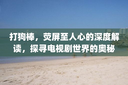 打狗棒，荧屏至人心的深度解读，探寻电视剧世界的奥秘