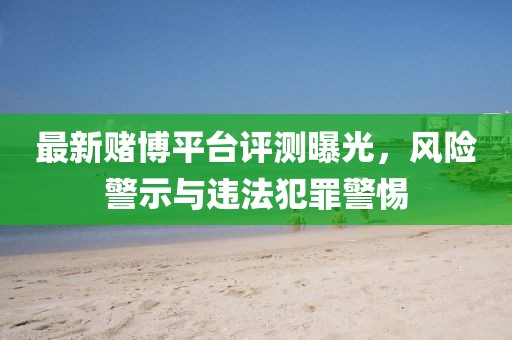 最新赌博平台评测曝光，风险警示与违法犯罪警惕